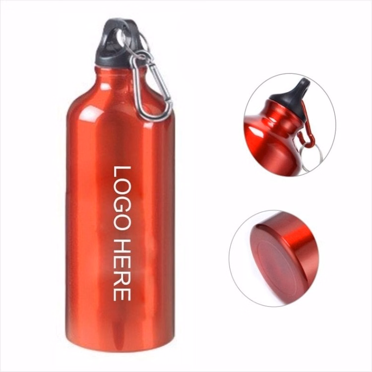 24 oz. Aluminum Water Bottle w/Carabiner