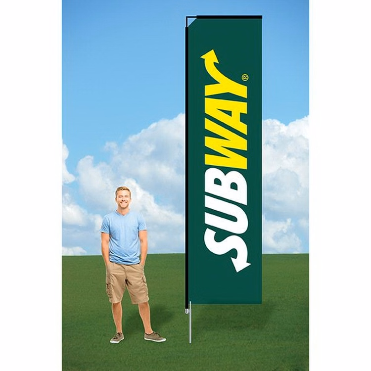 9ft Advertising Flag with Ground Stake-Double