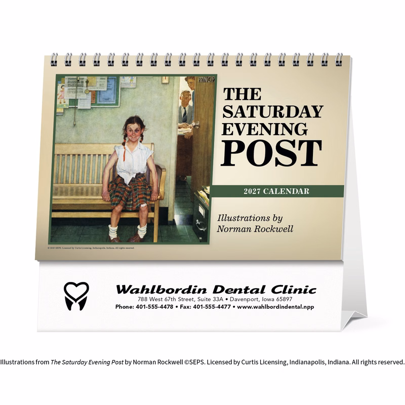Triumph® Calendars The Saturday Evening Post Large Desk Calendar