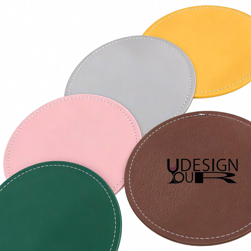 Custom-made Leather Heat-resistant Coffee Coaster