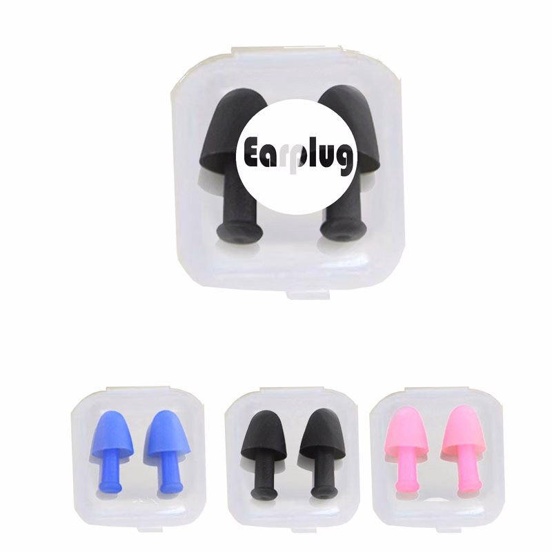 Custom logo silicone Swimming nose clip earplug set