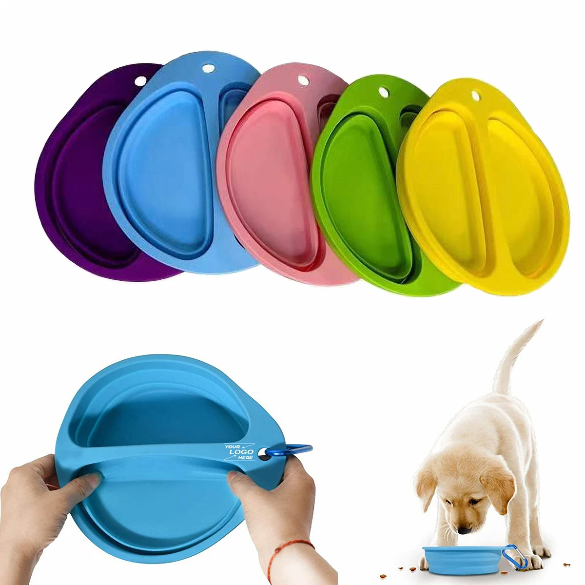 Foldable Dog and Cat Travel Bowl 1