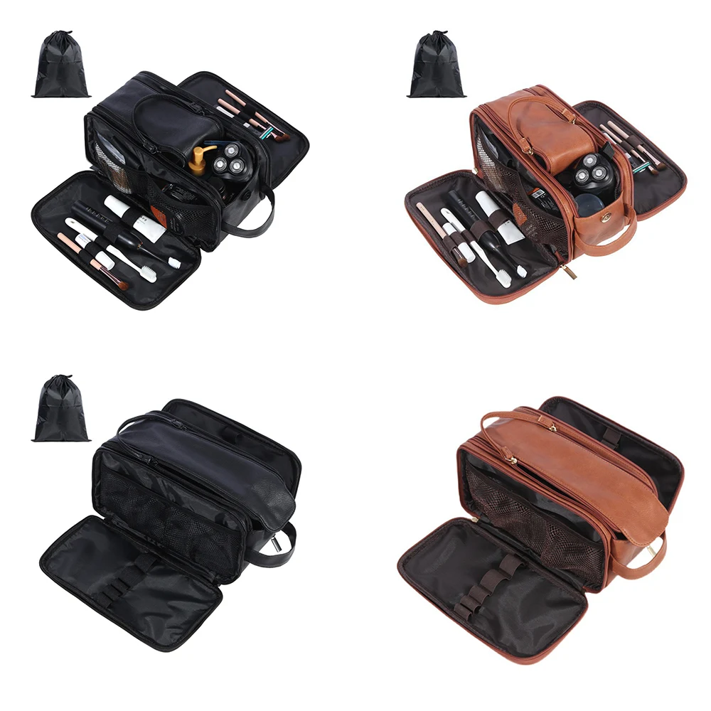 Leather Large Shaving Dopp Bag 1
