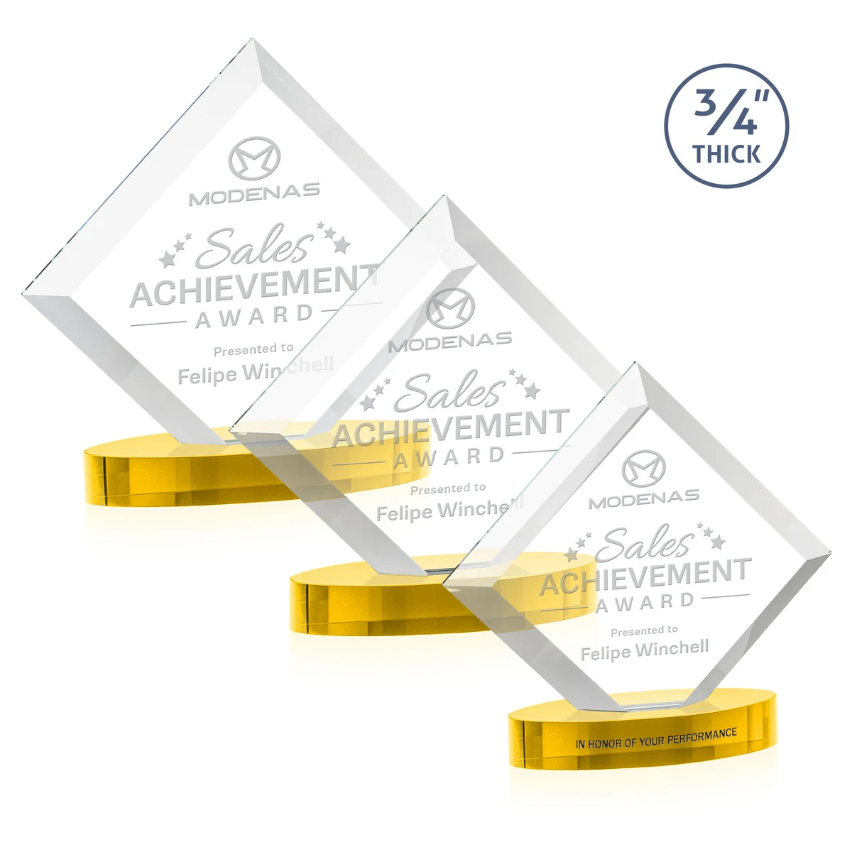 Belaire Award on Alberton Base - Gold 1