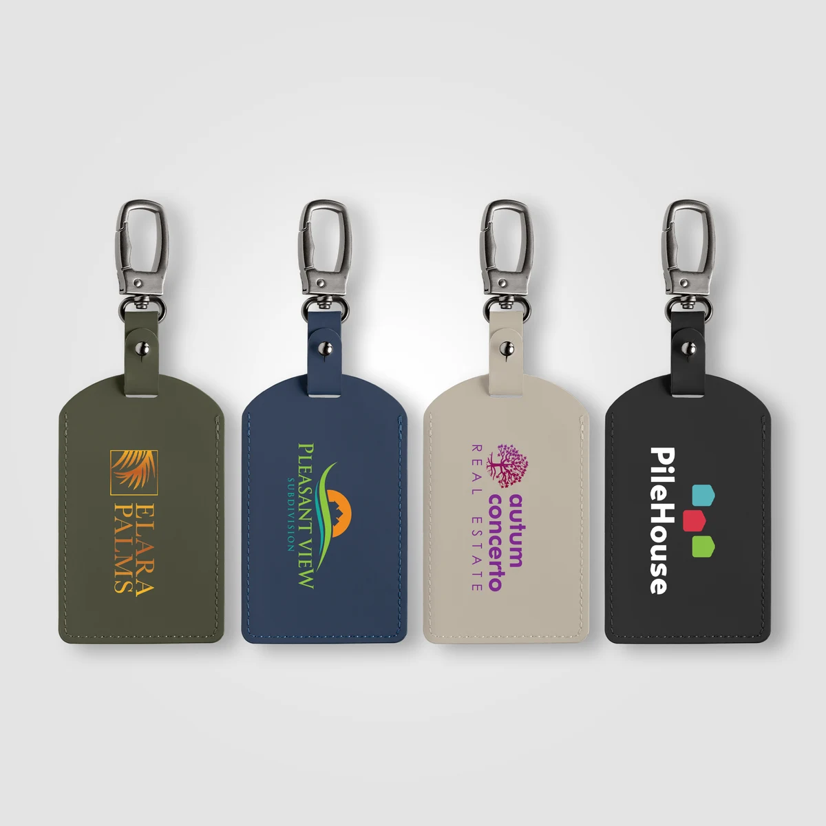 Malmö Recycled Metal Carabiner Luggage Tag - 2.56" x 6.89" 1