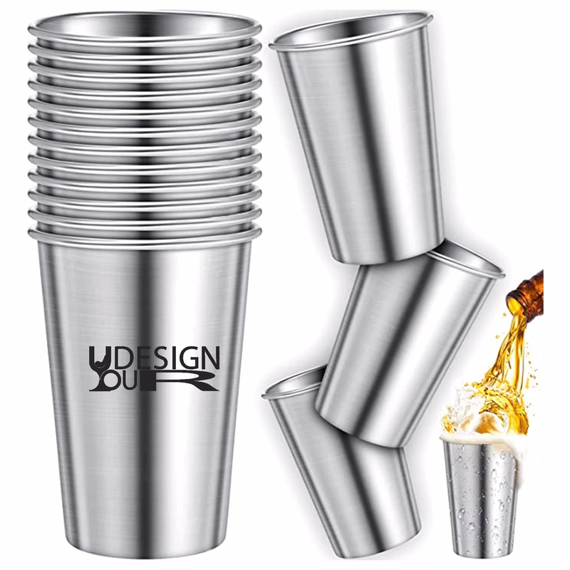 MOQ 30pcs 16 oz Stainless Steel Cup