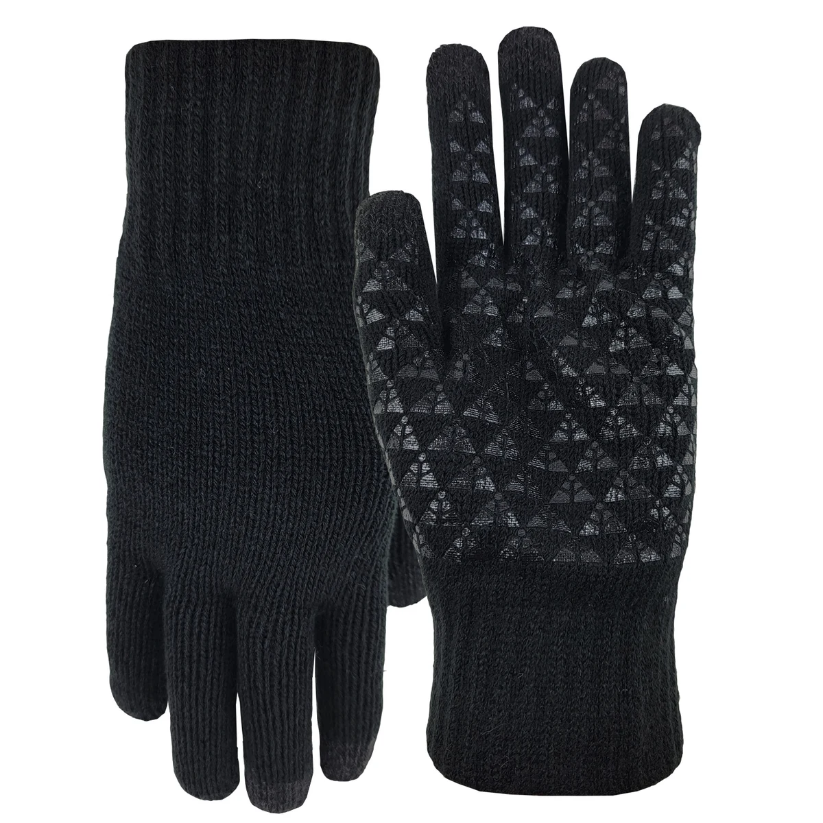 Deluxe Knit Text Gloves with Gripper Palm 1