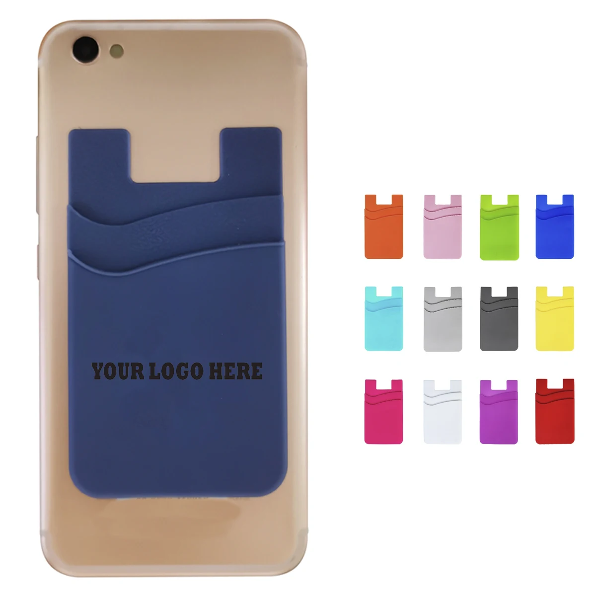 Dual-Pocket Silicone Mobile Wallet 1