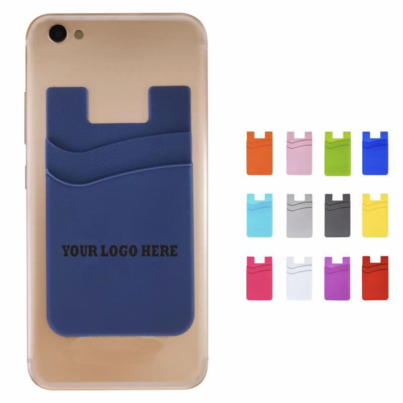 Dual-Pocket Silicone Mobile Wallet