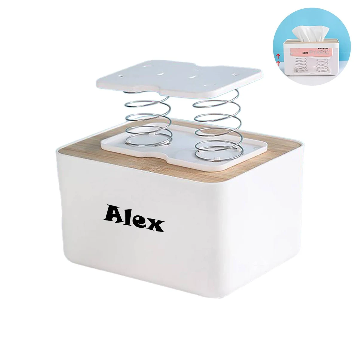 Plastic Spring Tissue Box Drawer 1