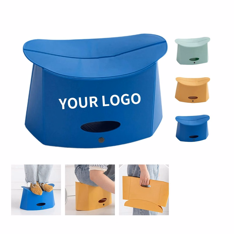 Plastic Folding Stool with Compact Flat Foldable Design