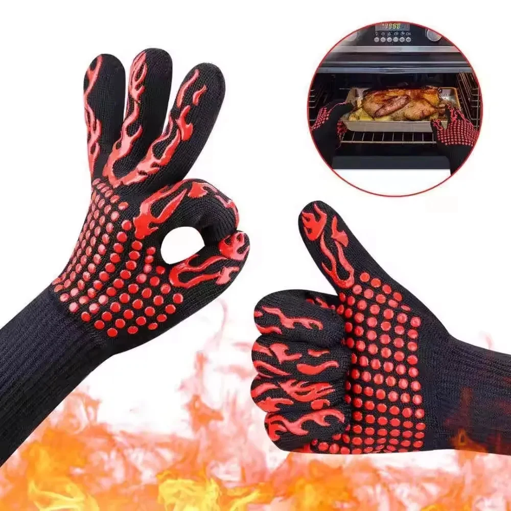 Heat Resistant BBQ Oven Gloves 1