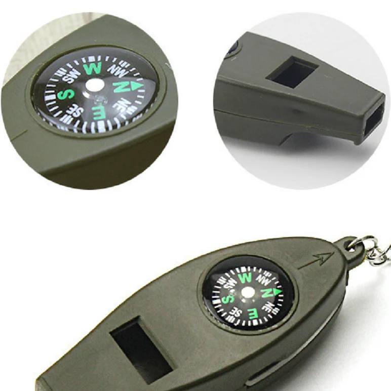 Compass and Thermometer Keychain 1