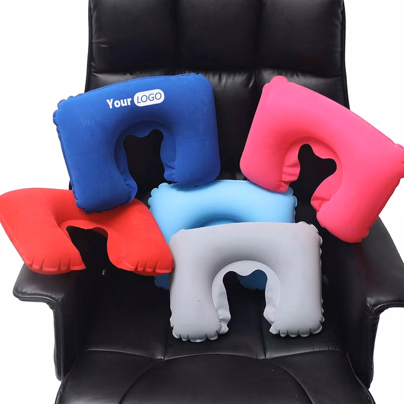 Pvc Ergonomic Inflatable Neck Pillow