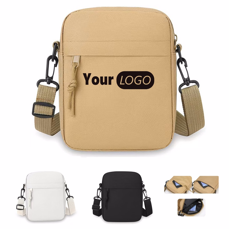 Adjustable Strap Oxford Crossbody Bag