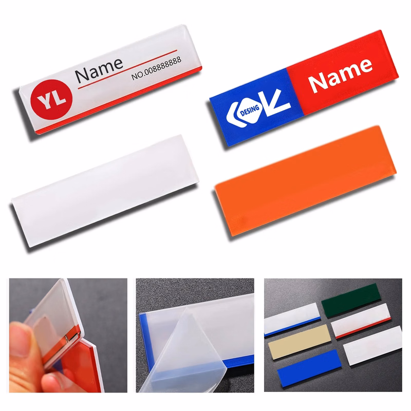 Acrylic Name Tag For Chest Plate