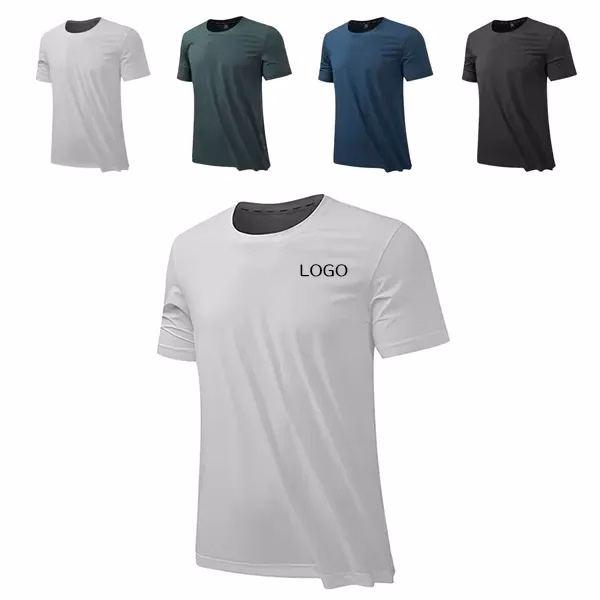 Silk Ice Round Neck T-Shirt - Moisture-Wicking Top