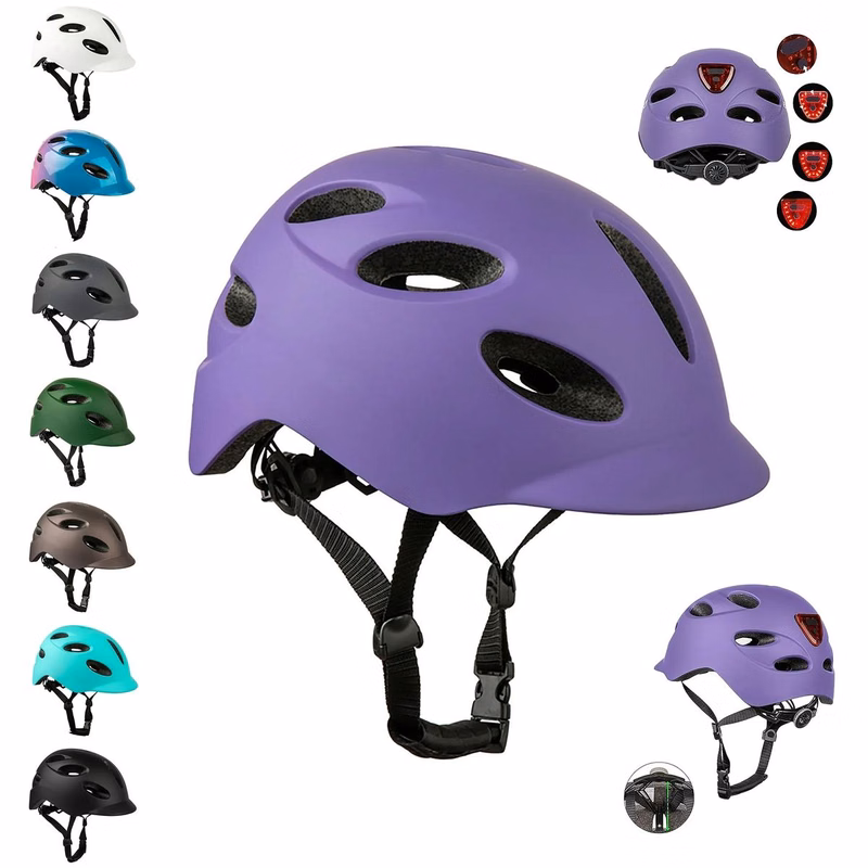 Bicycle Helmet with Rear Light
