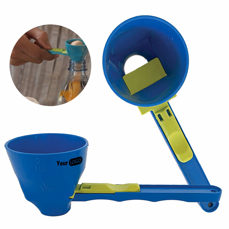 Plastic Mess-Free Transfers With The No-Spill Sliding Scoop & Funnel