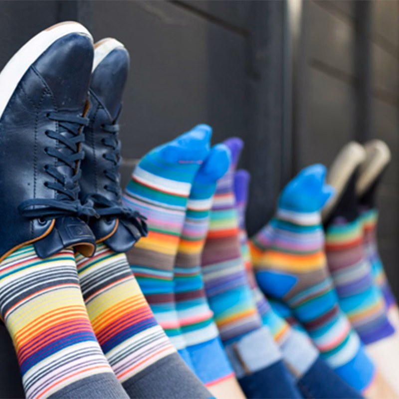 Synthetic Blend Pride Socks - Celebrate Love with Rainbow Comfort - American Made
