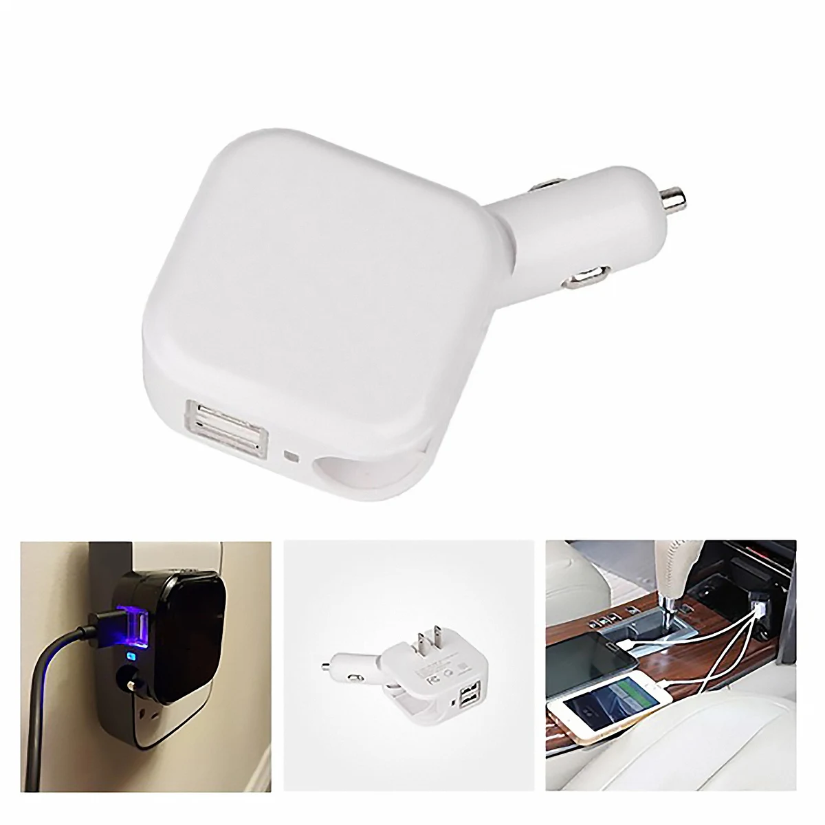 Dual USB Wall & Car Charger 1