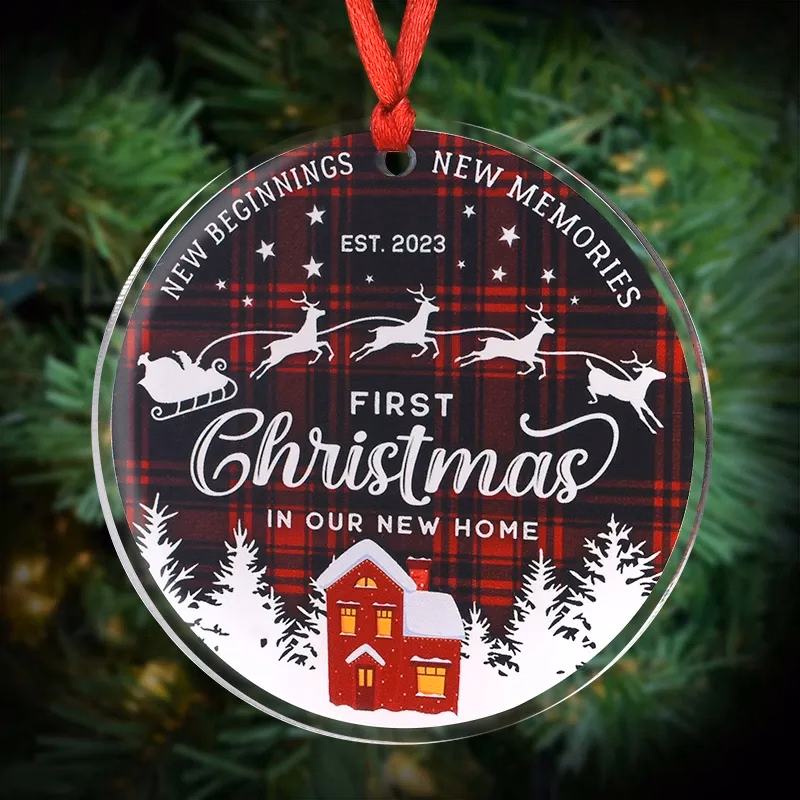 4" Custom Acrylic UV Printed Ornaments