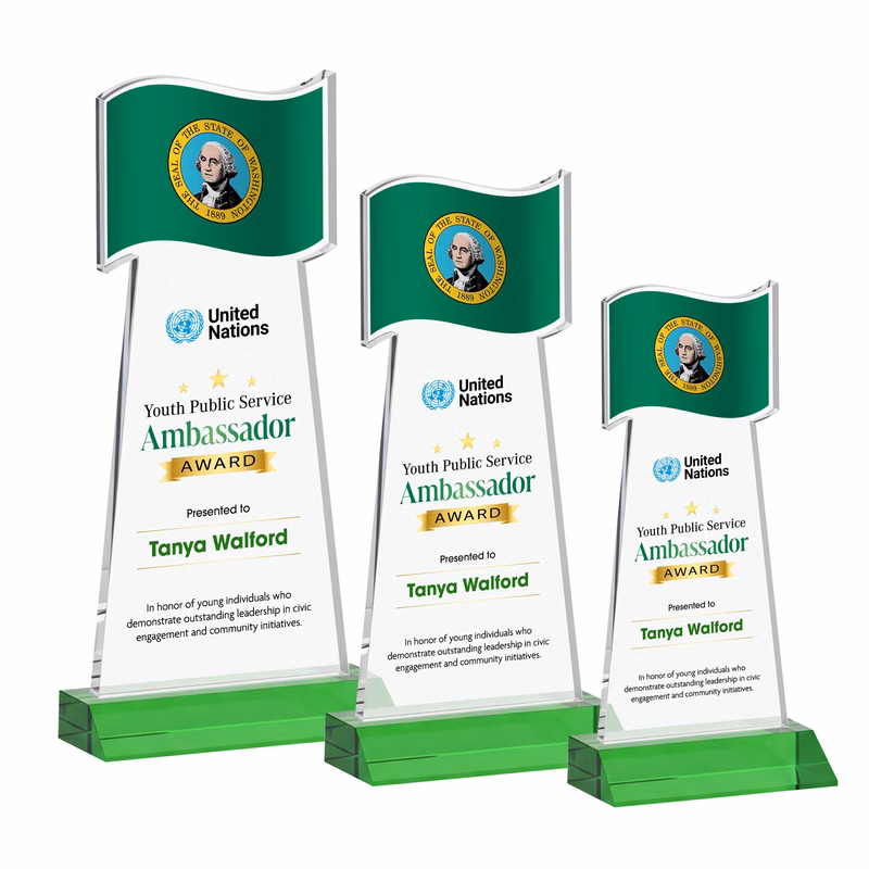 Flag VividPrint™ Award - Green