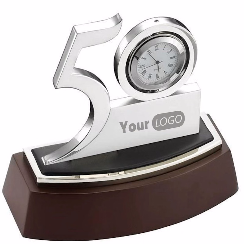 Custom Years Anniversary Gifts Desk Clocks