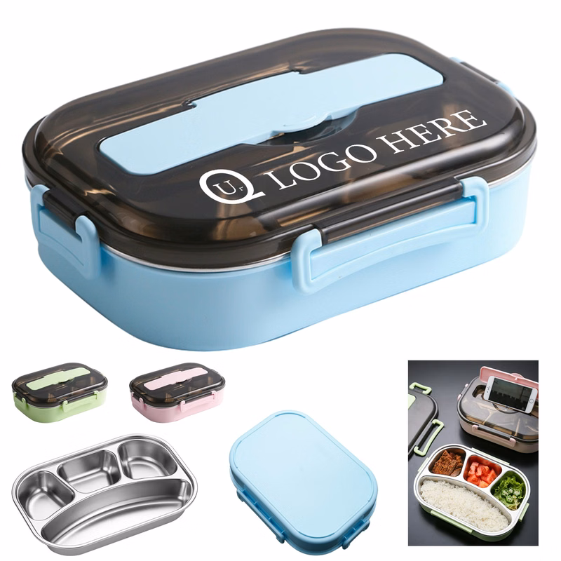 Stainless Steel Divided Compartment Lunch Box