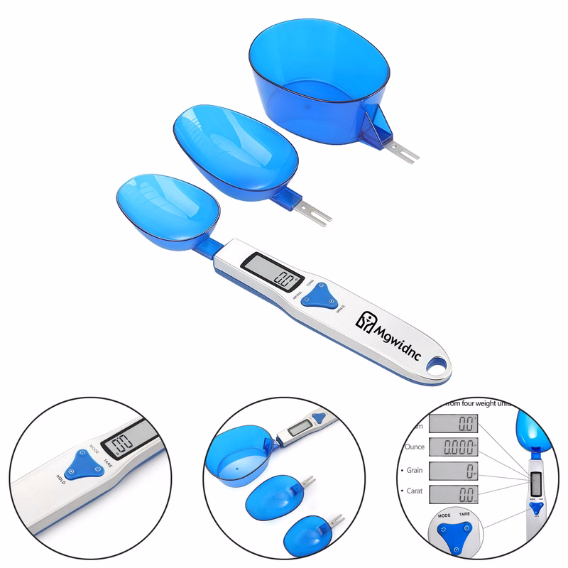 500g/0.1g Stainless Steel Electronic Measuring Spoon Set