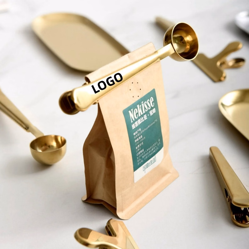 Stainless Steel Coffee Spoon Clip Bag Sealer