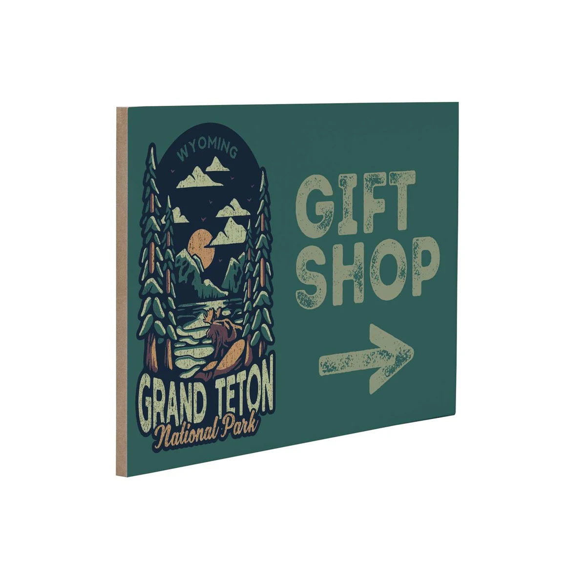 8" x 12" MDF Wood Print 1
