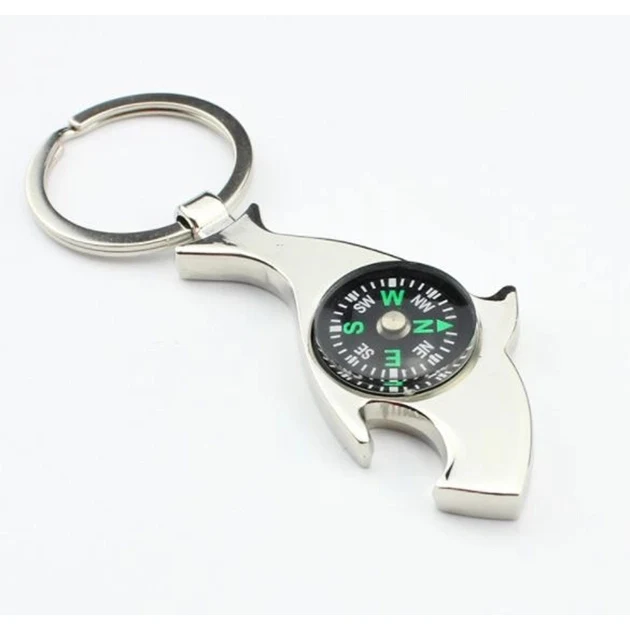Compass Keychains with Bottle Opener 1