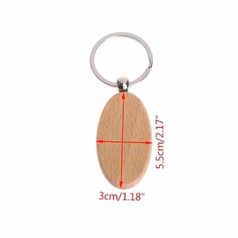 Laserable Leatherette/Metal Keychain