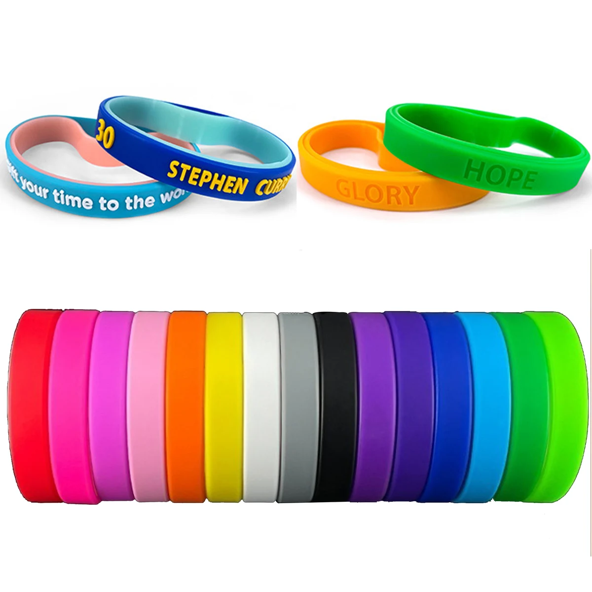 Debossed Silicone Wristband 1