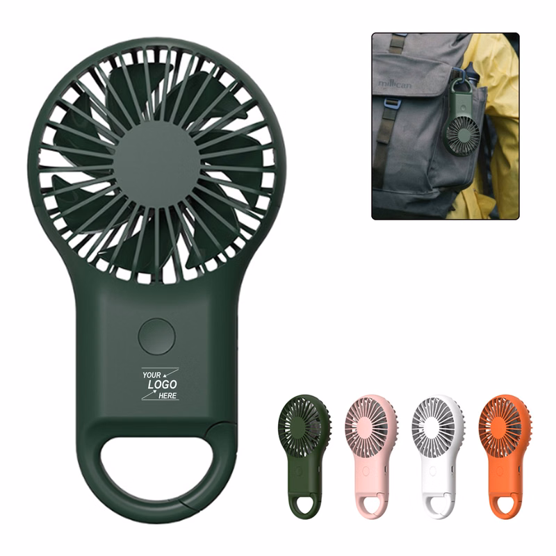 Portable Rechargeable Clip-On Handheld Fan