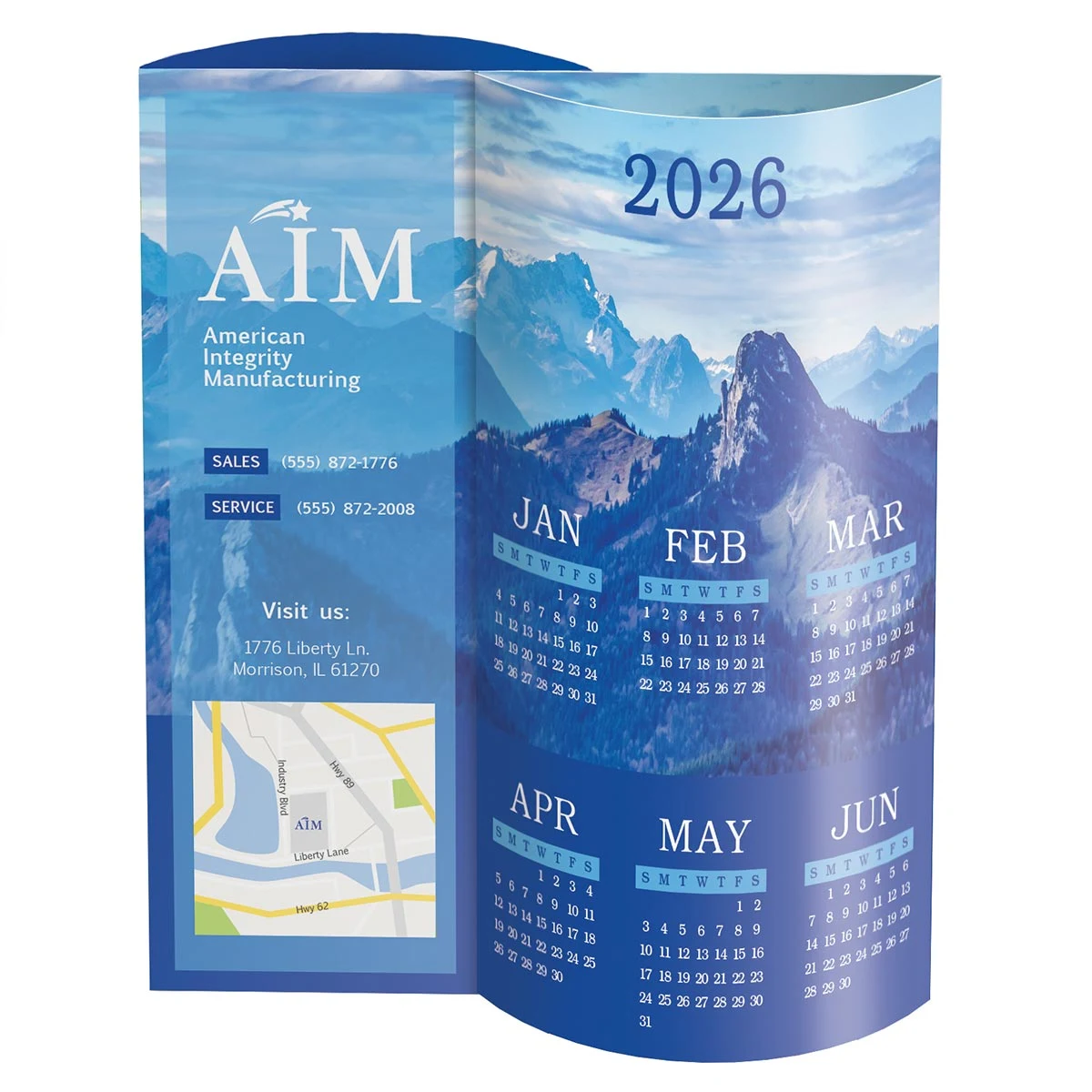 Scenic Wave Desk Calendar 1