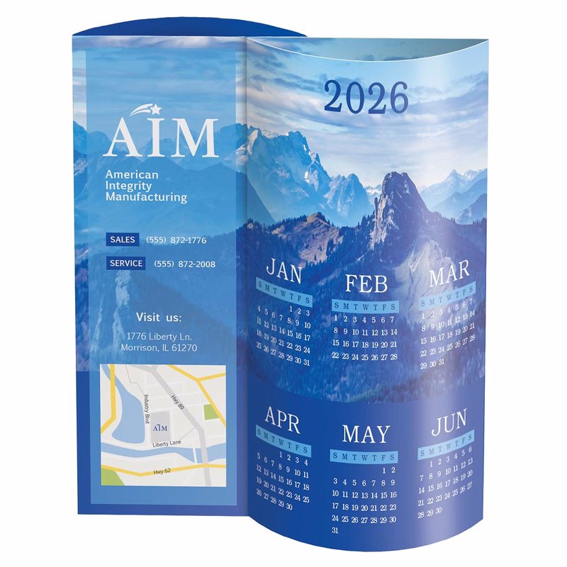 Scenic Wave Desk Calendar