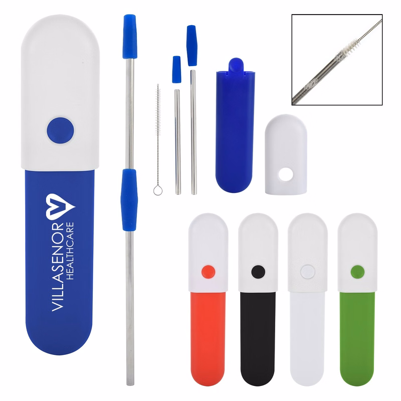 Straw In Snap-Lock Case