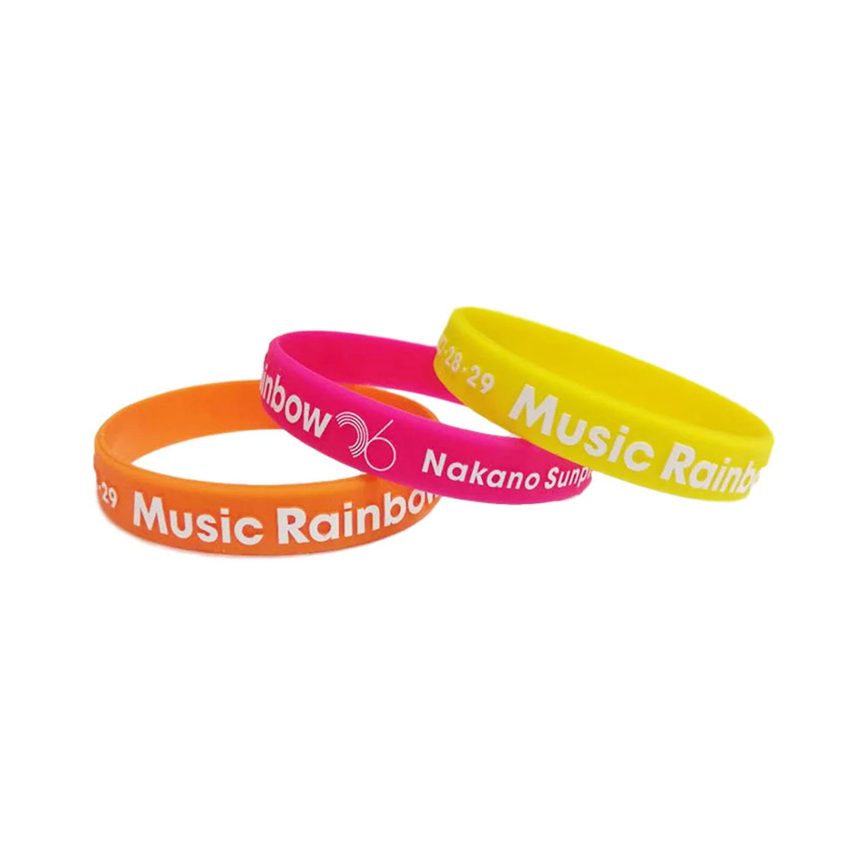 Embossed Silicone Wristband With Color Imprint 1