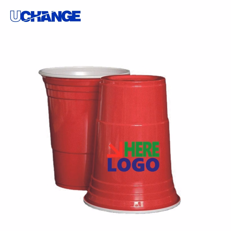 Disposable Colorful Party Plastic Cup Container (15 OZ)