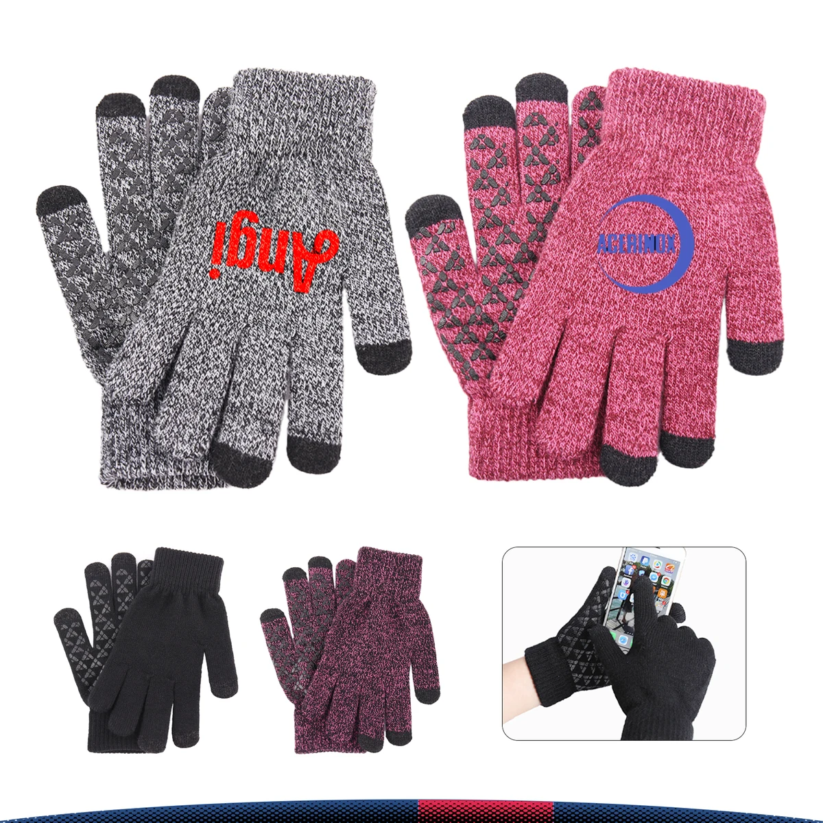 Knitted Warm Gloves 1