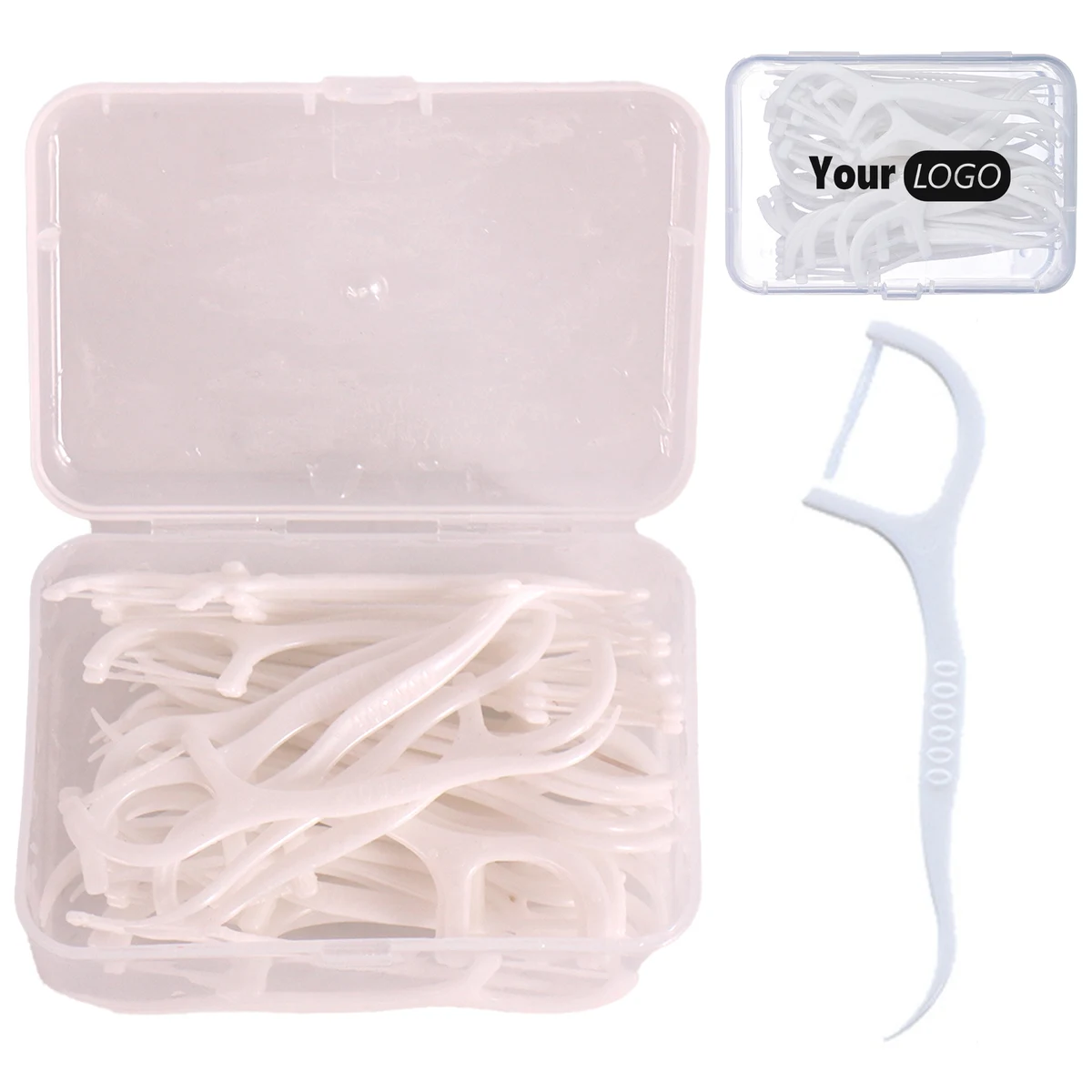 Plastic 50 Pack Dental Floss Box 1