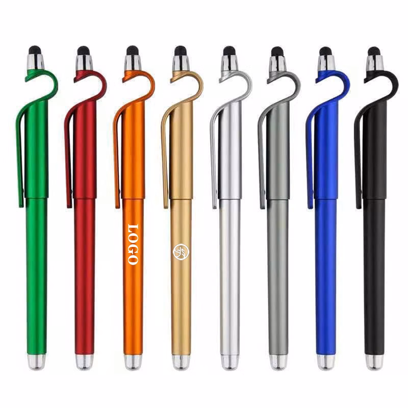 Multi-Function Capacitive Screen Stylus 3-In-1 Cell Phone Holder
