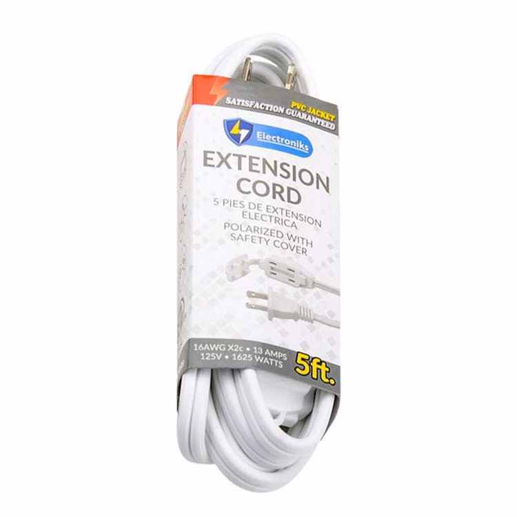 Indoor Extension Cord White - 5'