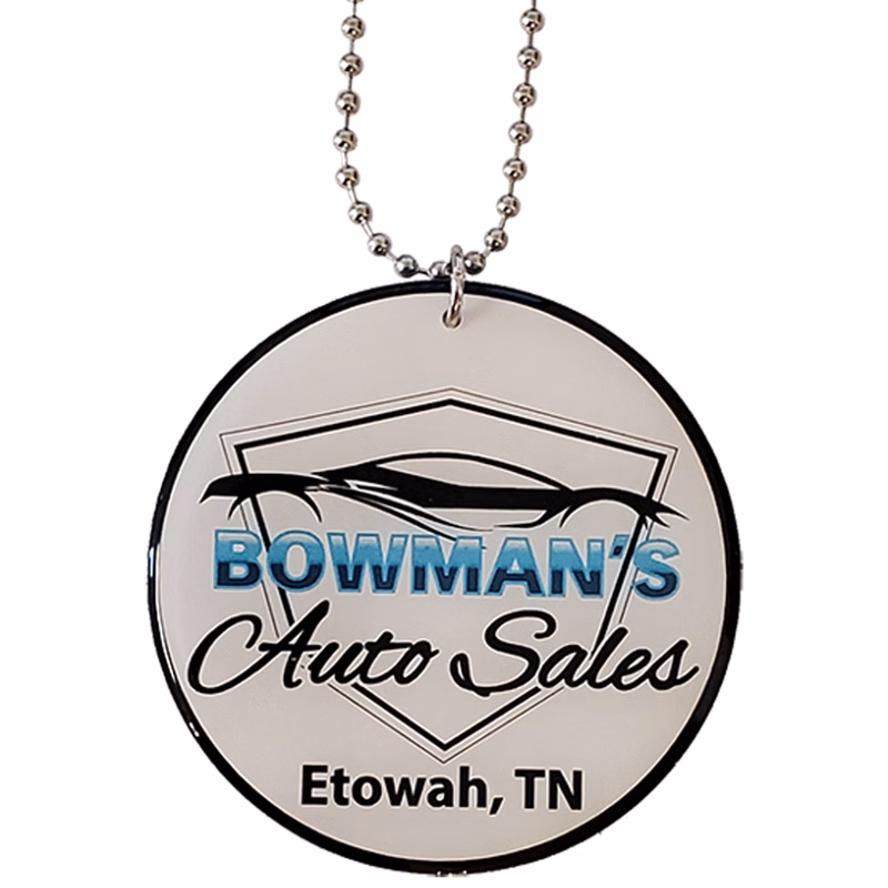 Ball Chain Necklace with Custom Pendant / Charm from 4.1 - 5 Sq. In.