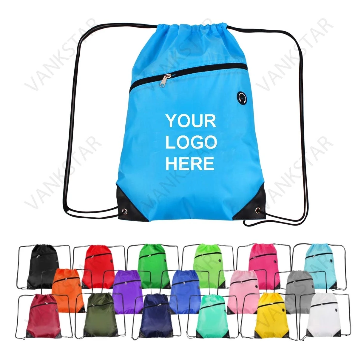 Drawstring Backpack With Earphone Hole 1