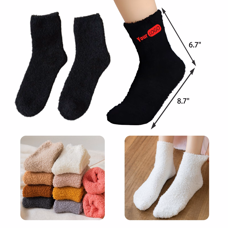 Soft Home Warm Coral Fleece Socks