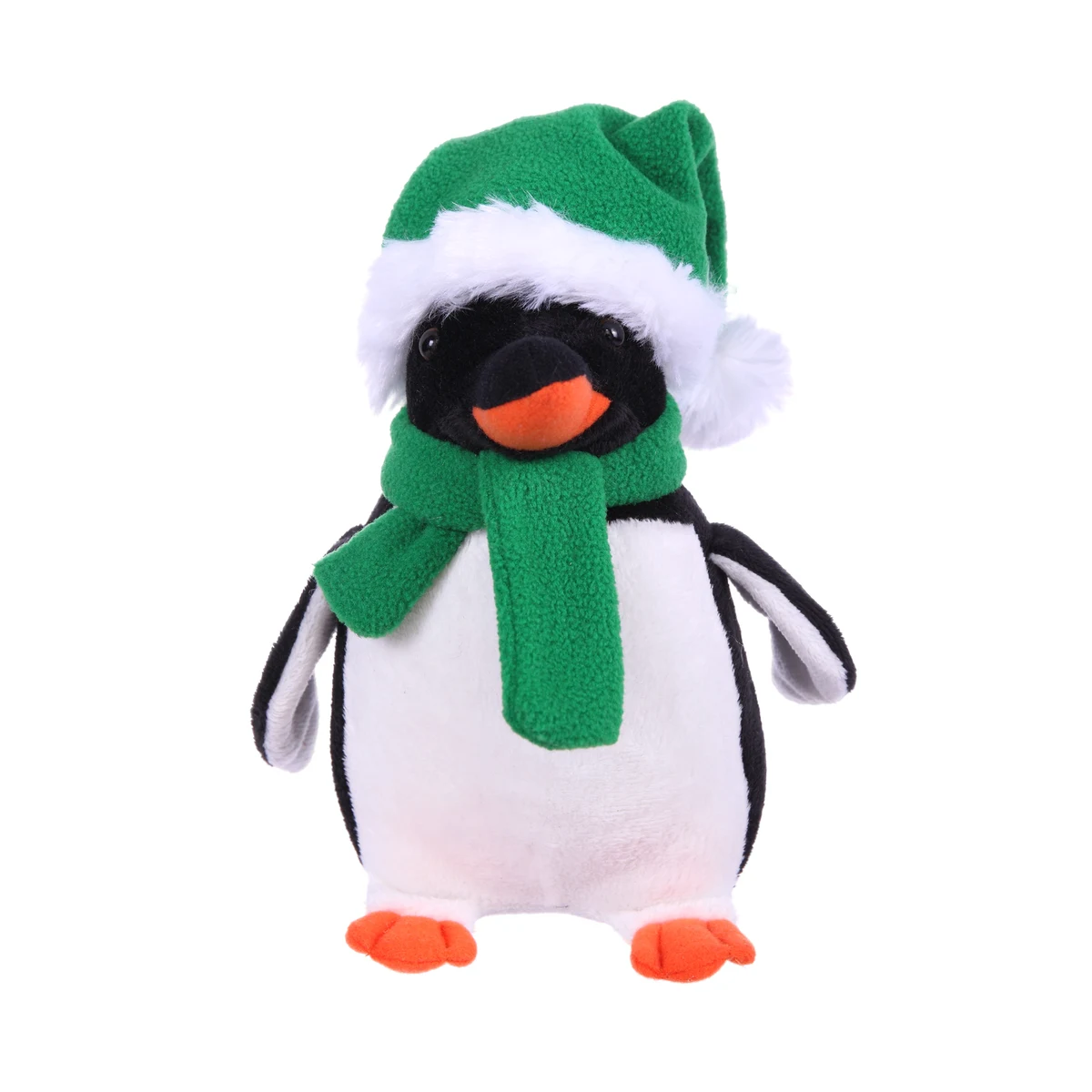 Soft Plush Stuffed Penguin with Christmas Hat & Scarf 1