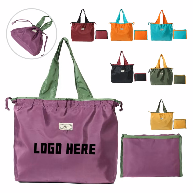 Large Foldable Waterproof Reusable Shopping Tote Bag